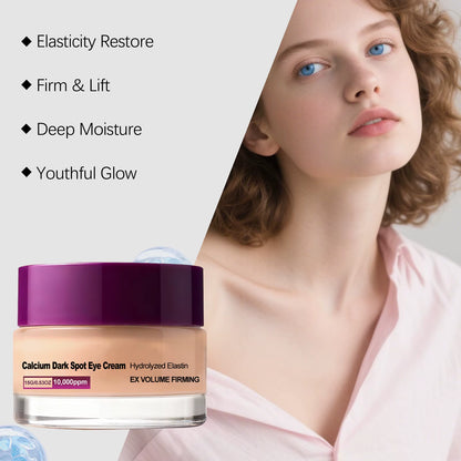 Calcium Eye Cream Firming Elastin Moisturizer Brightening under Eye Treatment Volume Skin Care Revitalizing Mineral Balm Korean